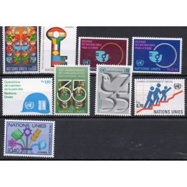 Nations Unies Timbres De L'Année 1980