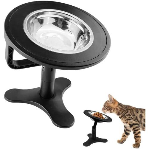 Kalanka-Gamelle Chat, Gamelle Chat Surélevée, Avec Chat Inclinable À 15°, Gamelle Chat Antidérapante, Gamelle Chat Inclinée, Bol Chat Surélevée, Gamelles Pour Chats Et Petits Chiens
