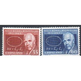 Groenland Timbres Le Physicien Niels Bohr