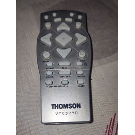 Télécommande seule vtcd790 originale pour chaîne hi-fi Thomson VTCD 790 et autres CD player including setting the clock programming CD playback recording from radio