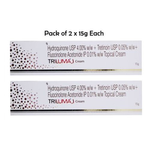 Triluma Cream For Dark And Discolored Patches On The Skin, 15gm Each (Pack Of 2) 