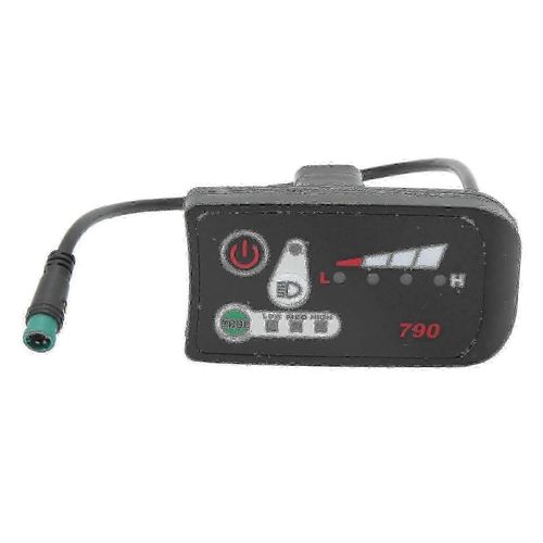 Panneau D'affichage Led Pour Velo Electrique, Compteur De Puissance Avec Prise Male 5 Broches Etanche Pour Guidon De 22,2 Mm