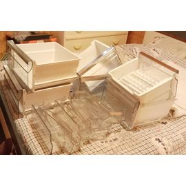 Lot de bacs de rangement frigo et congélateur Sharp