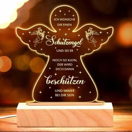 Kuwl-Cadeaux De Baptême Pour Filles, Cadeaux De Baptême Pour Enfants, Ange Gardien, Baptême, Confirmation, Cadeau Pour Bébé, Communion, Cadeau De Naissance, Garçon Et Fille, Veilleuse Ange