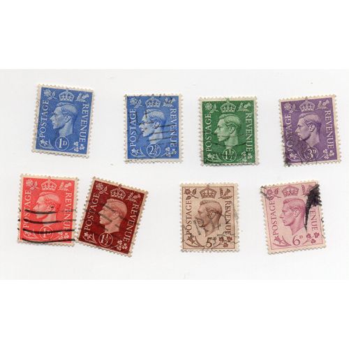 Royaume-Uni- Lot De 8 Timbres Oblitérés- Rois