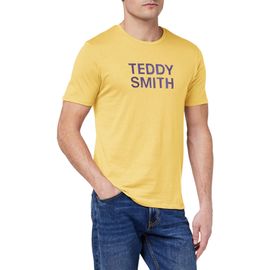Teddy Smith Ticlass Basic Mc T-Shirt, Jaune Cobalt, M Homme