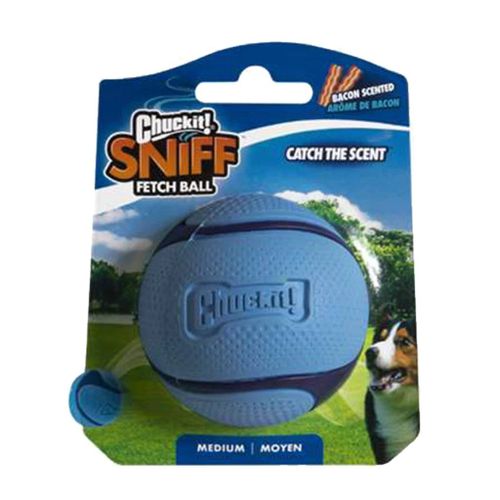 Balle À Poursuivre Pour Chien – Balle Au Parfum De Bacon – Balle Robuste Au Noyau Epais – Compatible Avec Les Lanceurs Taille Medium – Diamètre De 6,5 Cm
