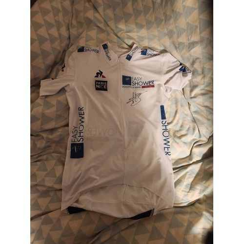Maillot Blanc Dédicacé Par Bernard Hinault