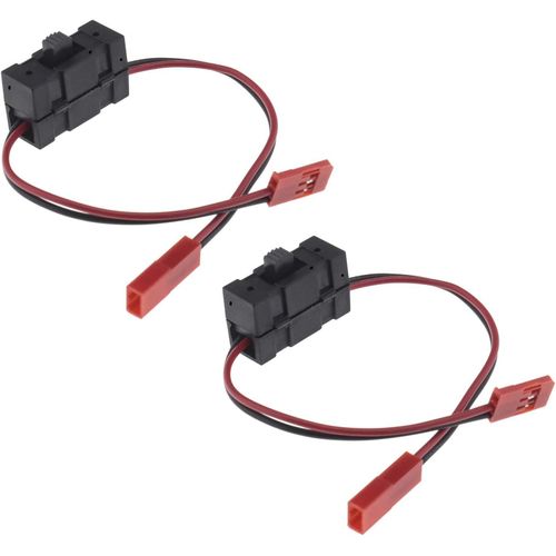 KAL-2Pcs Récepteur De Voiture Rc Interrupteur Marche/Arrêt Connecteur Jst 6V Compatible Pour Hsp 1/10 1/8 Nitro Télécommande Électrique Bateau Avion Camion