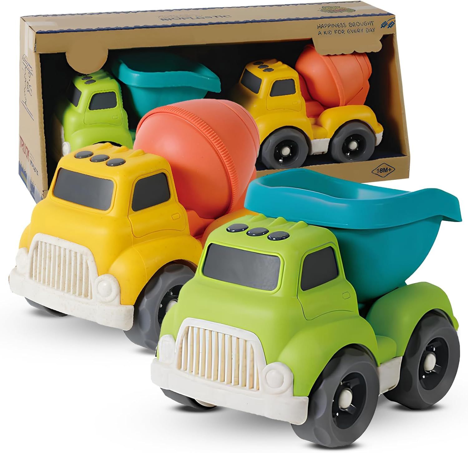 CAMION TOUPIE Bétonnière Ciment Cement Truck Tole Miniature La Rochette