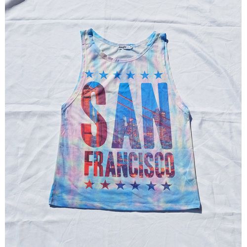 Débardeur Coloré Avec Logo San Francisco Femme Taille M Marque Jennyfer