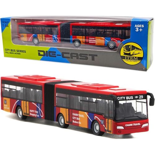 KAJGL-Voitures De Jouet,Autobus Voiture Jouet Mini Voitures À Tirer Modèle De Bus De Jouets Friction Véhicules Petite Voiture Ensemble De Véhicules Jouets Autobus Pour Enfants À Partir De 3 Ans (Roug