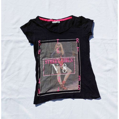 T-Shirt Mc Imprimé Femme Taille Xs Marque Gémo