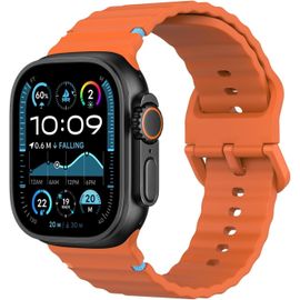 Kalanka-Bracelet De Montre Sport Compatible Avec Apple Watch Ultra 2/Ultra 49mm,S10 46mm,9/8/7 45mm,Se2/Se/6/5/4 44mm,3/2/1 42mm, Bracelet En Silicone Souple Et Respirant Pour Homme Et Femme