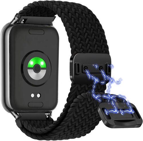 Tressée Bracelet Pour Xiaomi Smart Band 9 Pro/Xiaomi Smart Band 8 Pro,Femmes Hommes Nylon Elastique Magnétique Bracelet Pour Xiaomi Redmi Watch 5/Xiaomi Redmi Watch 4.[H229]