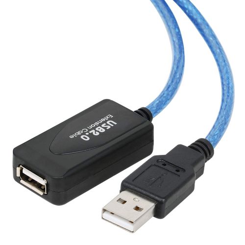 Câble d'extension 10m USB Répéteur actif - USB haute vitesse mâle à femelle - Compatible USB 2.0 et USB 1.1 pour imprimantes, claviers, consoles de jeu, antennes Wifi, casques, etc