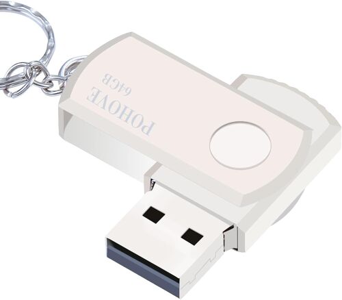 Cle USB 64 go, 2.0 USB Key Memory Stick, Mini Disque Flash Portable, Mémoire Mémoire 64gb, Idéal pour Stocker De La Musique, des Photos, des Vidéos, des Logiciels
