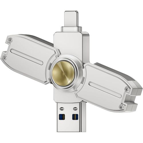 Cle USB pour iPhone 256 Go avec Design toupie,Clé USB pour iphone pour Le Stockage Mobile et l`Usage Antistress,Memoire Externe pour iOS/Android/PC/Mac/Tablette