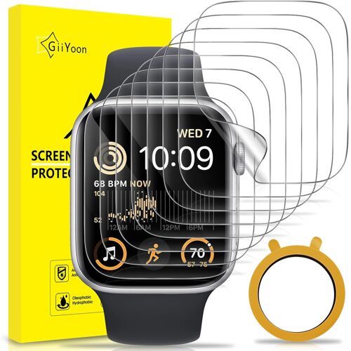 Loranka-Lot De 8, Protection Écran Pour Apple Watch Series 6/5/4/Se Se 44mm [Installation Facile] [Sans Bulles] Hd Effacer Tpu Souple Film Protecteur D'écran Pour Iwatch Series 6/5/4/Se 44mm