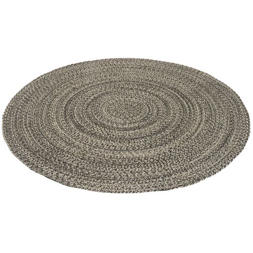 Pergamon Tapis En Fibres Naturelles Fait À La Main En Jute Kaya Rond Anthracite 200x200 Cm