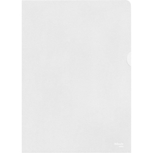 Bnhgc-Esselte - 18203 - Chemise Coin En Polypropylène Grainé - A4 - Capacité De 40 Feuilles - Transparent