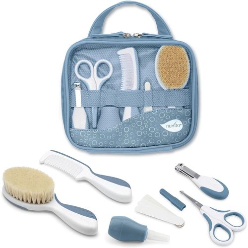 Bnhgc-1146 | Ensemble Complet De Soins Pour Bébé | Trousse De Bain | Beauté Pour Bébé | Ciseaux À Ongles Et Cheveux | Idéal Pour La Maternelle Et Les Voyages | Sans Bpa | Marque Ue | Design Français