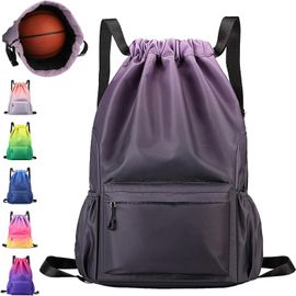 SLEP-Sac à Dos de Sport Imperméable, Sac à Dos Cordon Grand, 33 * 16 * 49 cm Sac de Sport, Homme Femme Sac a Dos pour Shopping Yoga Sport Voyage