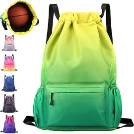 SLEP-Sac à Dos de Sport Imperméable, Sac à Dos Cordon Grand, 33 * 16 * 49 cm Sac de Sport, Homme Femme Sac a Dos pour Shopping Yoga Sport Voyage