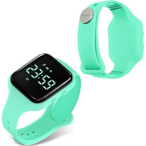 SEPT-Non Connectée Podomètre Montres sans App, Montre Rechargeable à Durée de Vie de la Batterie de 20 Jours, Enfants Montres Numériques IP68 Etanche avec 3 Réveils pour Garçons et Filles Enfants