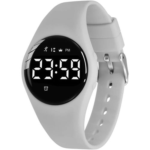 Bnhgc-Montre Digitale Enfant Avec Chronomètre, Eclairage, Alarme, Date,Podomètres Marche Non Connecté-Montres Sport Pour Fille Garcon Avec Bracelet En Silicone