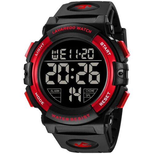 Montre Numérique Pour Homme Montres Militaires De Sport 5atm Chronographe Extérieur Étanche Montres Militaires Pour Hommes Avec Éclairage Arrière Led/Alarme/Date.[J80]