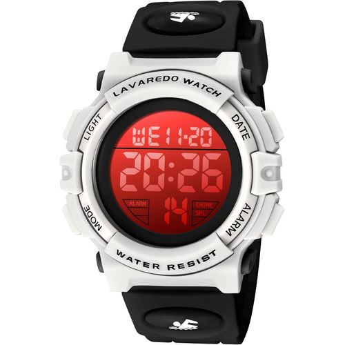 Bnhgc-Montre Enfant Garçon Fille Adolescent Digitale Outdoor Sport Multifonction Étanche Led Lumière Alarme Calendrier Date Avec Bande De Silicone