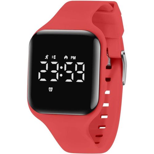 Bnhgc-Montre Digitale Enfant Avec Chronomètre, Eclairage, Alarme, Date,Podomètres Marche Non Connecté-Montres Sport Pour Fille Garcon Avec Bracelet En Silicone