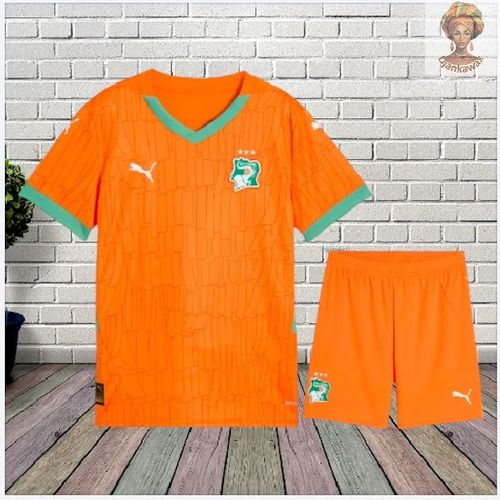 Ensemble Kid Maillot + Short En Jersey Football Côte D'Ivoire