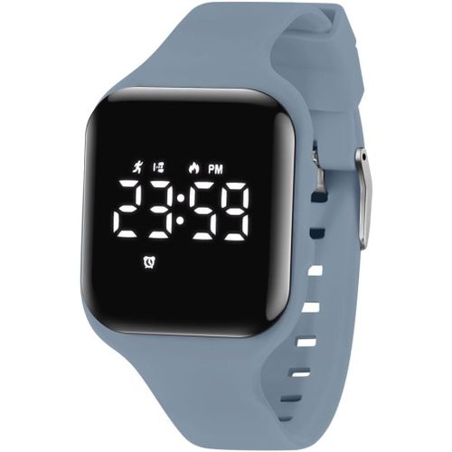 Bnhgc-Montre Digitale Enfant Avec Chronomètre, Eclairage, Alarme, Date,Podomètres Marche Non Connecté-Montres Sport Pour Fille Garcon Avec Bracelet En Silicone