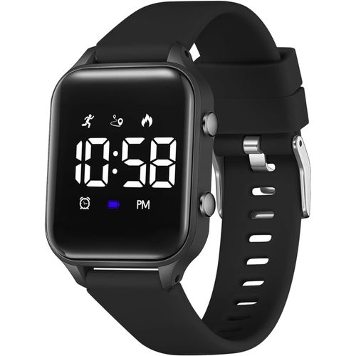 Bnhgc-Montre Digitale Enfant Avec Chronomètre, Eclairage, Alarme, Date,Podomètres Marche Non Connecté-Montres Sport Pour Fille Garcon Avec Bracelet En Silicone