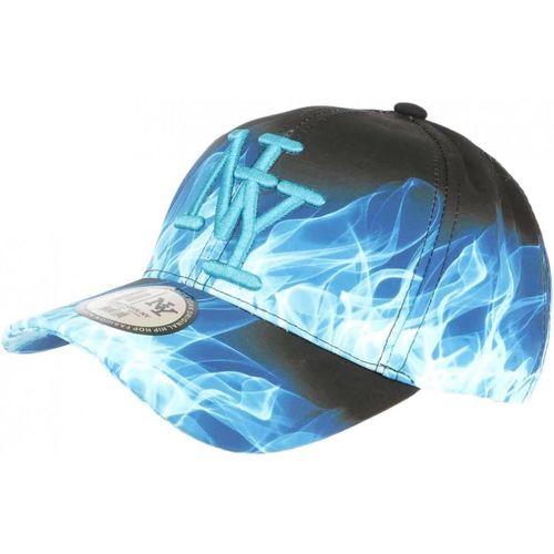 Bnhgc-Casquette Enfant Bleue Et Noire Streetwear Fire Ny Baseball De 7 A 11 Ans - Taille Unique - Orange