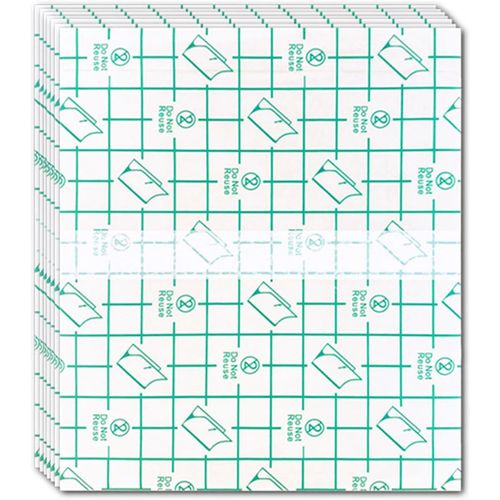 Bnhgc-Lot De 100 Palettes De Maquillage Jetables En Film Pu Durable Et Imperméable Pour Maquillage Cosmétique 
