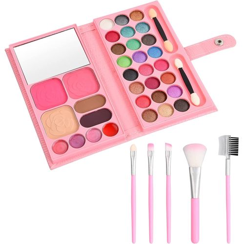 Palette De Maquillage Portable Makeup Set Maquillage Fille Palette Fard A Paupiere Maquillage Palette Pour Femme (Couleur 1 + Pinceau De Maquillage) 