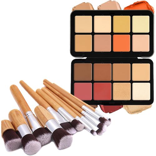 Bnhgc-16 Couleurs Fard À Paupières Palette De Maquillage Cosmétique Set Avec 10 Pinceaux Maquillages, Texture Naturelle Et Mate, Parfait Pour Une Utilisation Professionnelle Et Quotidienne 