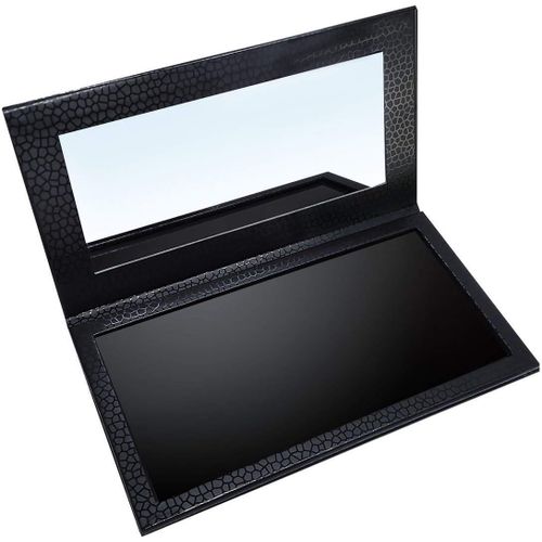 Bnhgc-Palette Magnétique Palette De Maquillage De Fard À Paupières Vide Avec Miroir Pour Fard À Paupières Lipstick Blush Powder (Noir) 