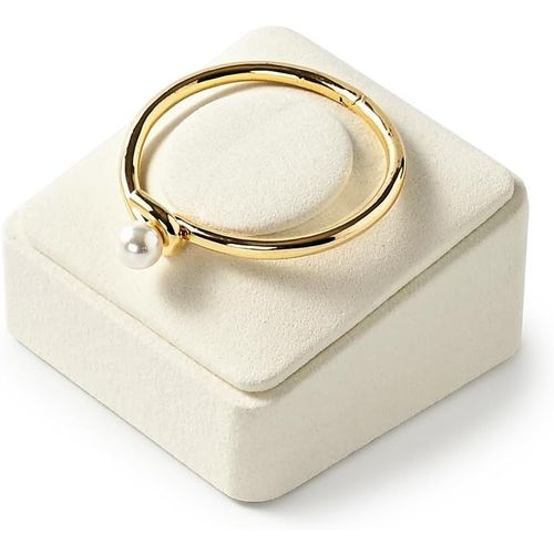 Nbgcm-Versatile Collection Combination Plateau À Bijoux Beige Support Slant Stand Idéal Pour L'affichage Dans La Garde-Robe Domestique Et Sur Les Comptoirs À Bijoux Professionnels