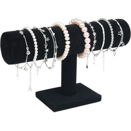 Jexnovashop-Porte-Bracelet, Bracelet Présentoir En Velours De T, Porte-Bijoux, 23.5 X 14 X 5 Cm, Porte Bracelet, Bijoux, Montres Et Colliers Pour Ranger Et Organiser