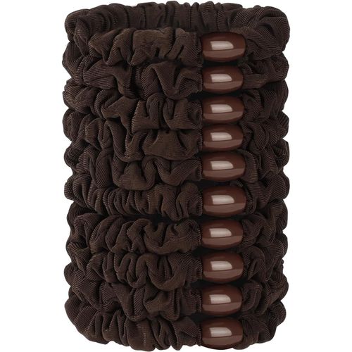 Élastiques Cheveux En Soie Satin, Lot De 10, Doux Sans Dommage Chouchous Pour Queues De Cheval Filles Femmes, Soie