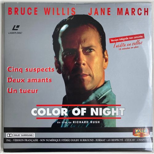 Laserdisc Color Of Night 1994 Vf