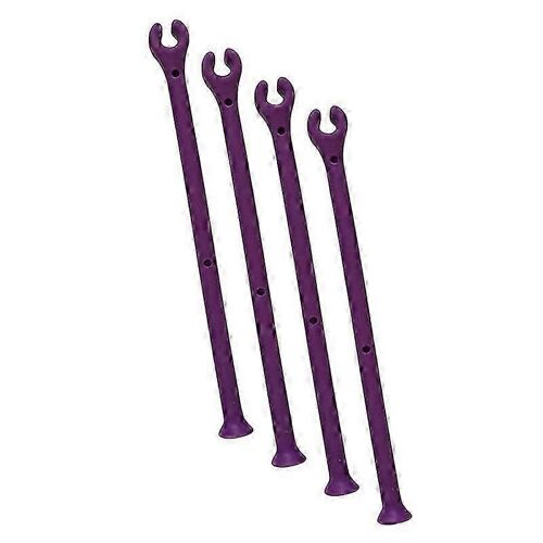 Ensemble De 4 Protecteurs De Verres À Pied En Silicone Et De Porte-Verres Flexibles,Violet
