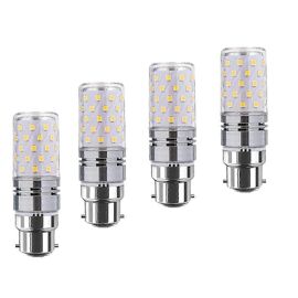 Ampoules De Maïs Led B2212w,100w Équivalent Incandescent,1200lm,Ampoules Chandeliers Blanc Chaud 3000k,Bougie Décorative Base B22,Lampe Led Non Dimmable,4