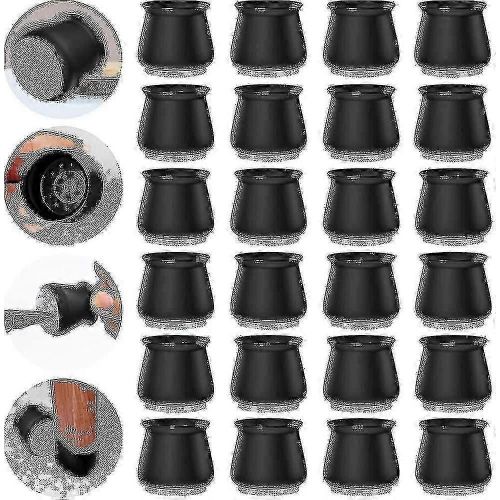 Protecteurs De Pieds De Chaise,24 Pcs Pour Planchers De Bois Franc.Pied De Chaise En Silicone
