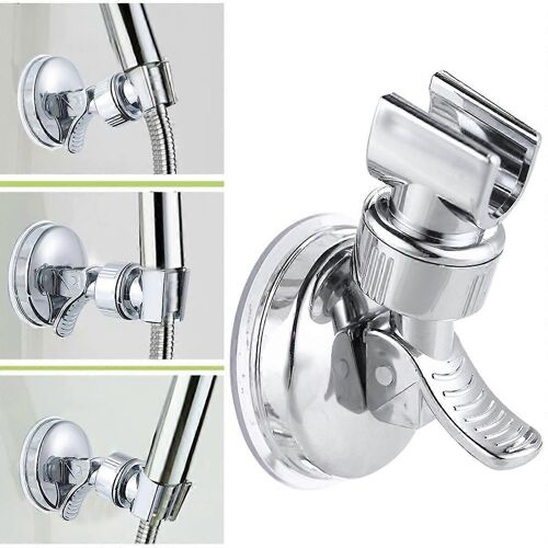 Support de douchette réglable universel Support mural Porte-ventouse Placage complet Rotation stable Aspiration Accessoires de salle de bain