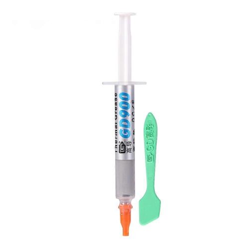 GD900 Pâte de graisse conductrice thermique Poids net 3 grammes Pâte thermique de silicone Plâtre de silicone pour PC / CPU / GPU / LED